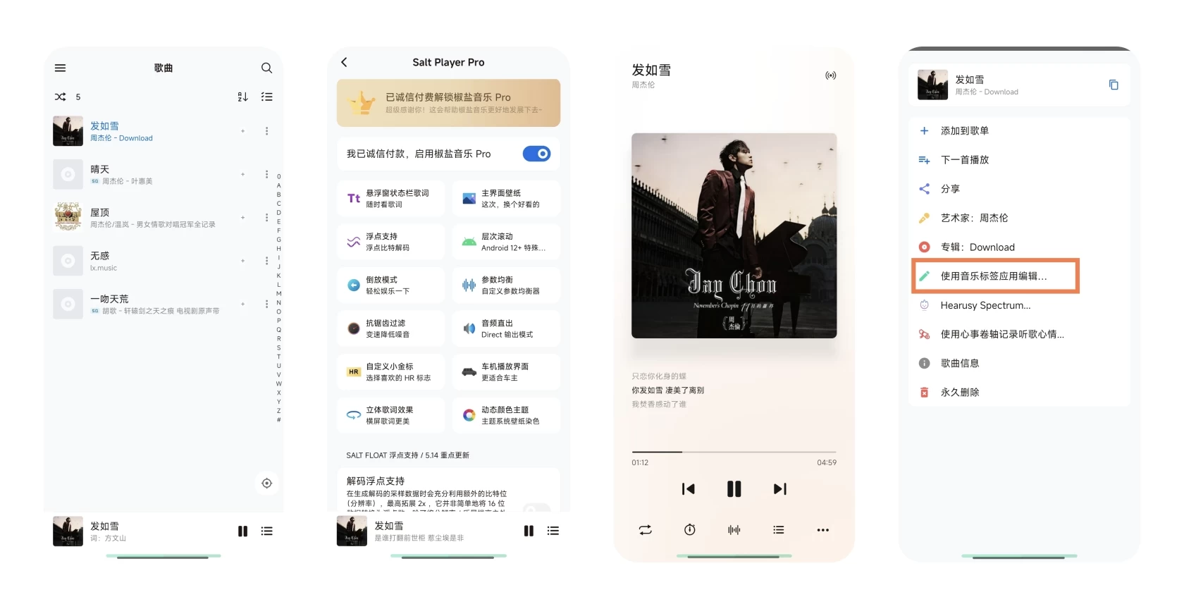 椒盐音乐 Salt Player v12.4.0  - 安卓最强音乐播放器/高颜值/USB独占输出